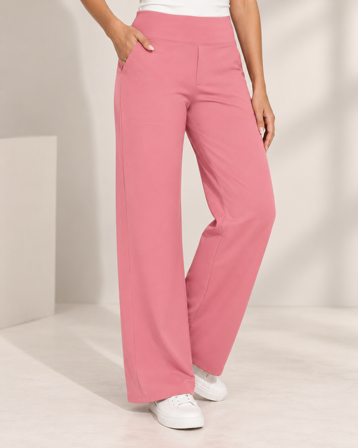 Lize | High Waist Wide Leg Pull-On Pants