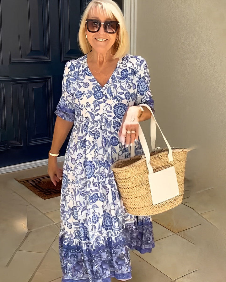 Candice | Graceful V-Neck Floral