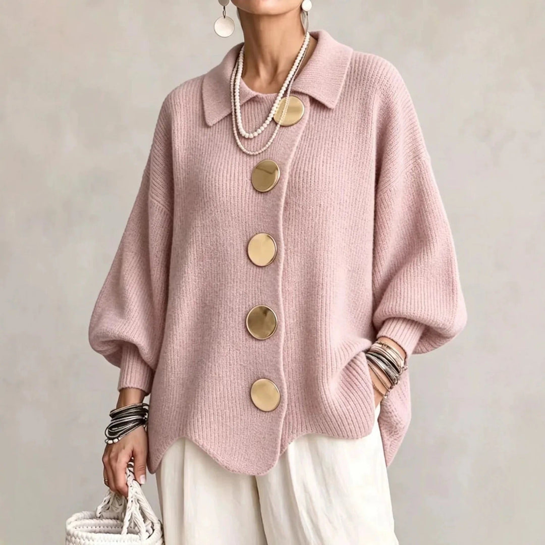 Olivia | Oversized Collared Cardigan