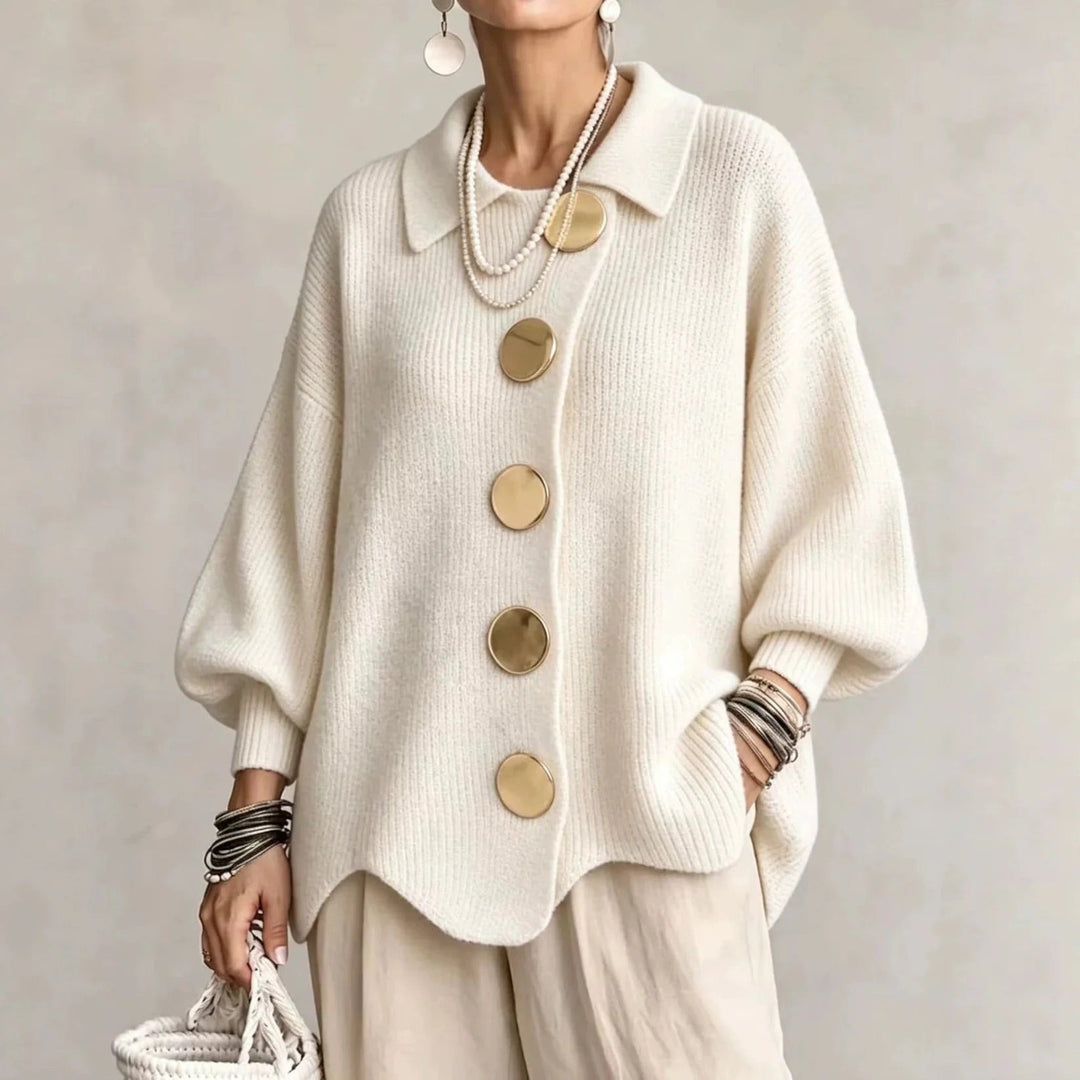 Olivia | Oversized Collared Cardigan