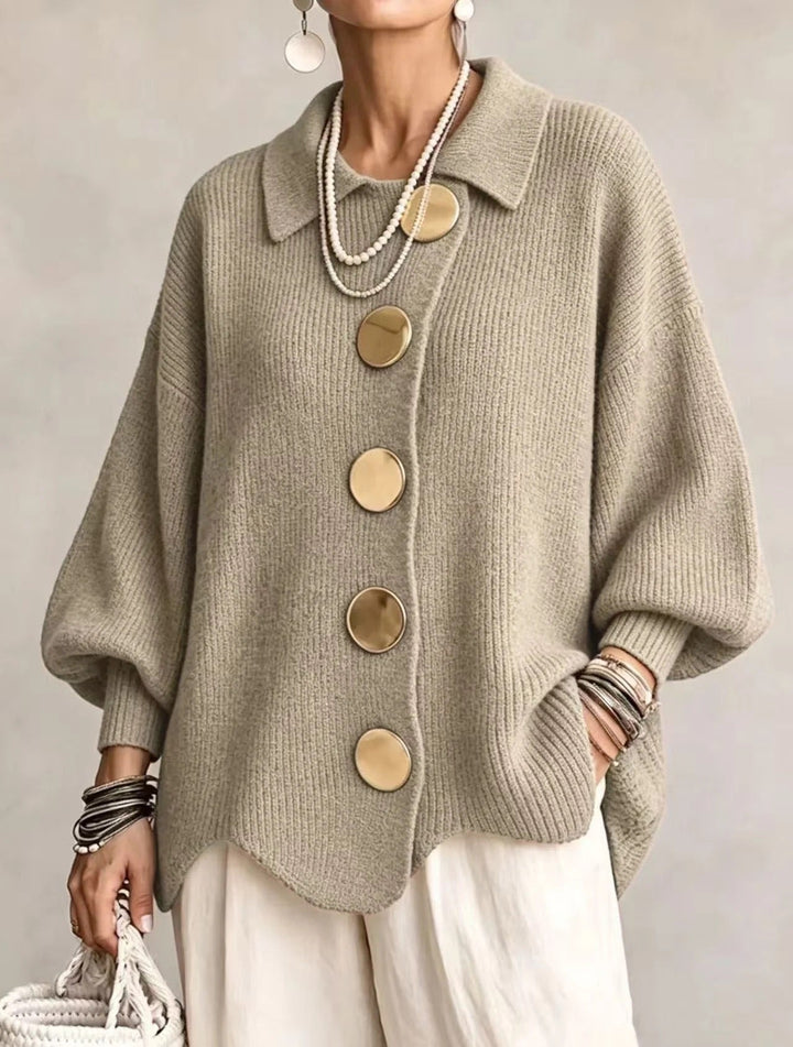 Olivia | Oversized Collared Cardigan