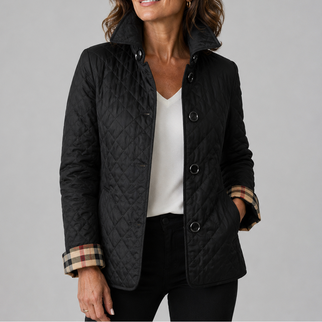 Harper | Quilted Button-Front Jacket