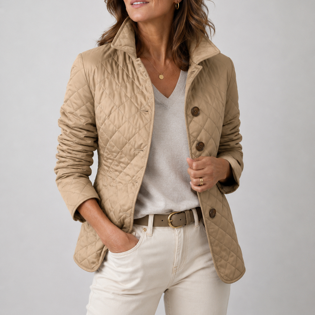 Harper | Quilted Button-Front Jacket