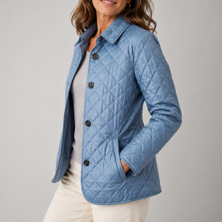 Harper | Quilted Button-Front Jacket