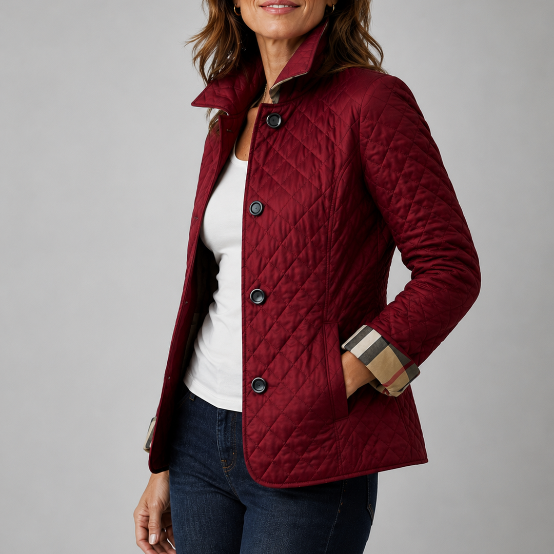 Harper | Quilted Button-Front Jacket