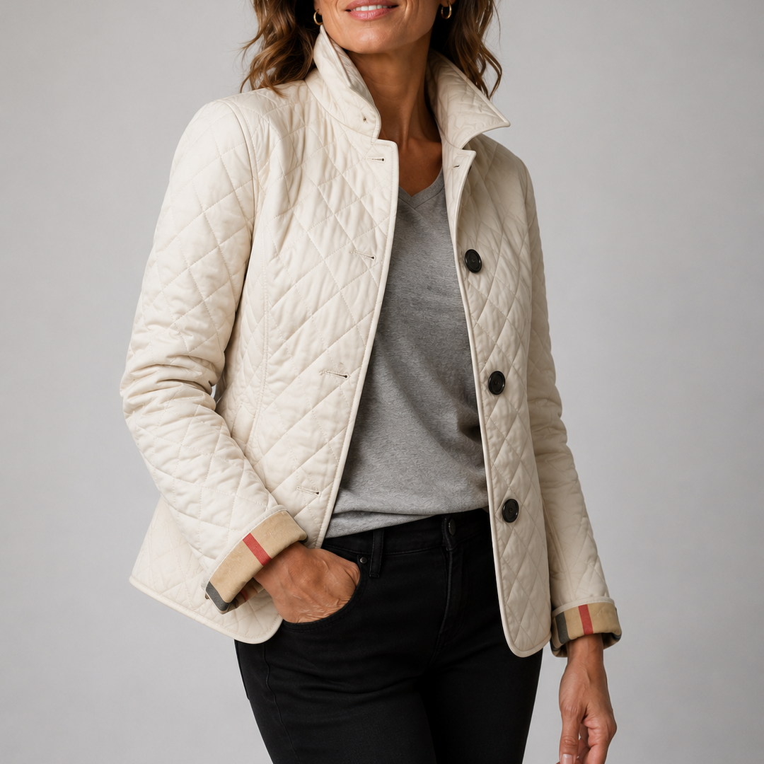 Harper | Quilted Button-Front Jacket