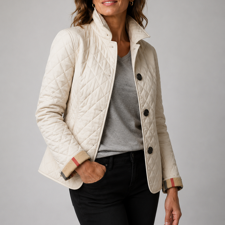 Harper | Quilted Button-Front Jacket