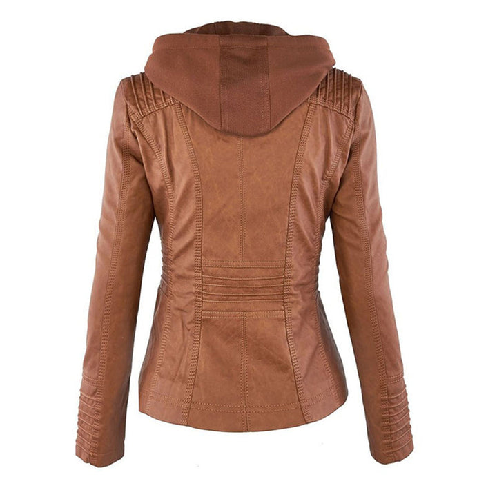 Sarah | Hooded Moto Jacket