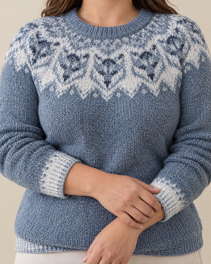 Halden | Nordic Yoke Crewneck Sweater