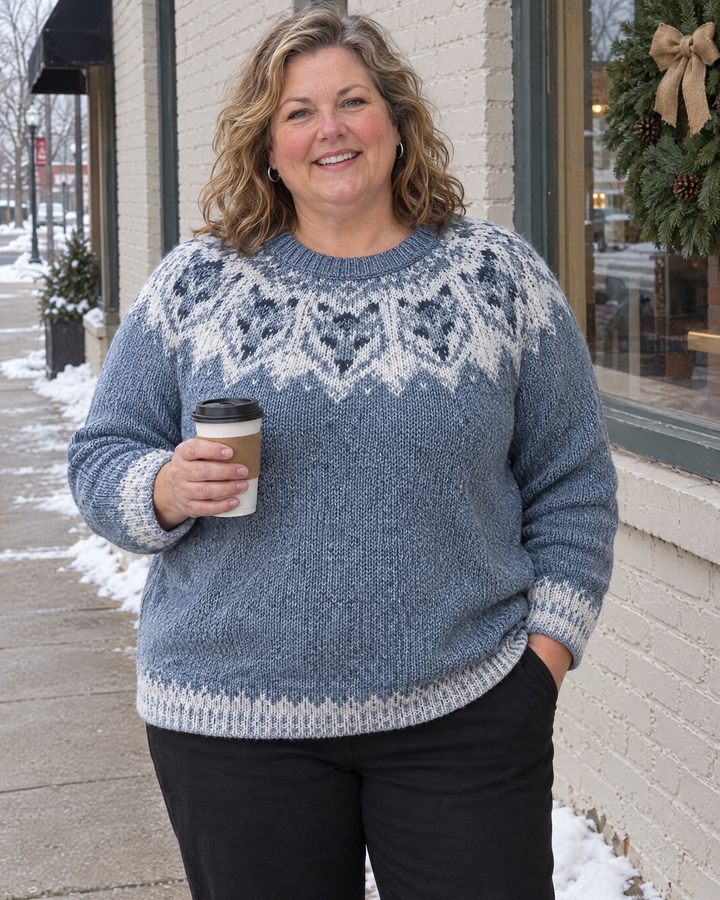 Halden | Nordic Yoke Crewneck Sweater