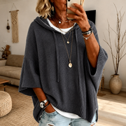 Wrenley | Hooded Poncho Sweater
