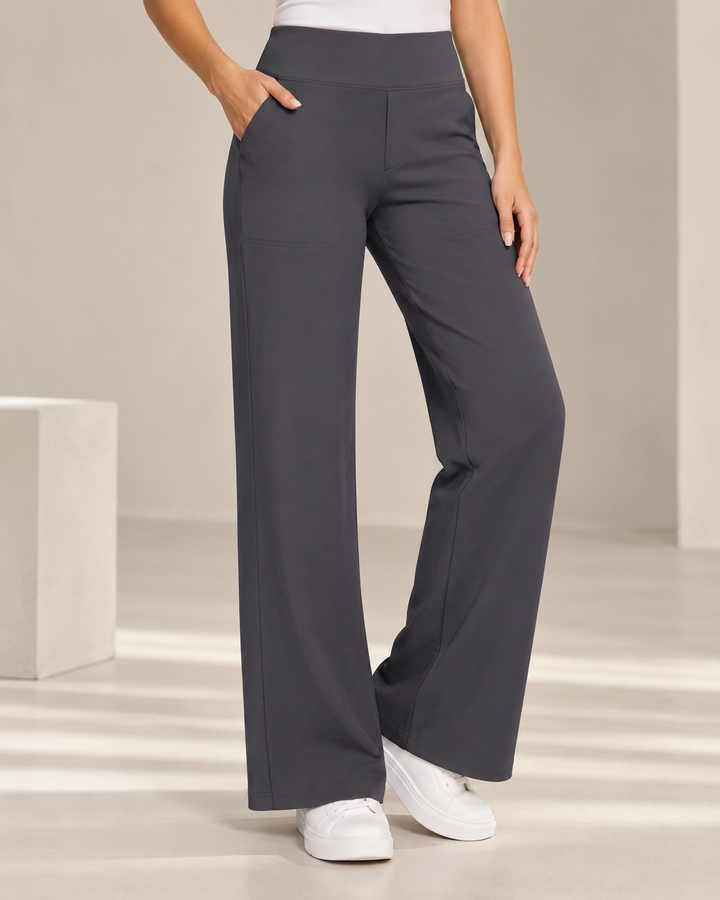 Lize | High Waist Wide Leg Pull-On Pants