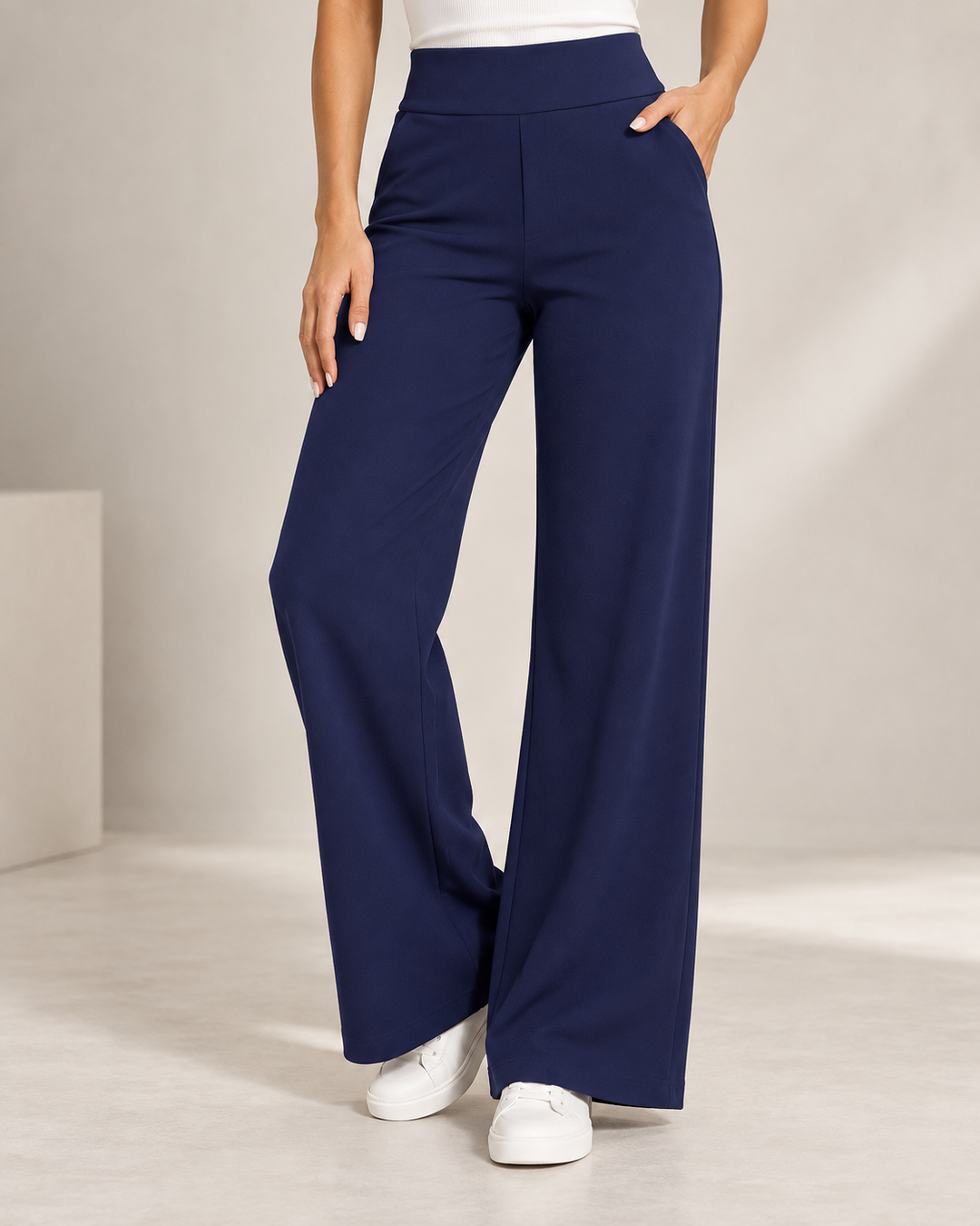 Lize | High Waist Wide Leg Pull-On Pants