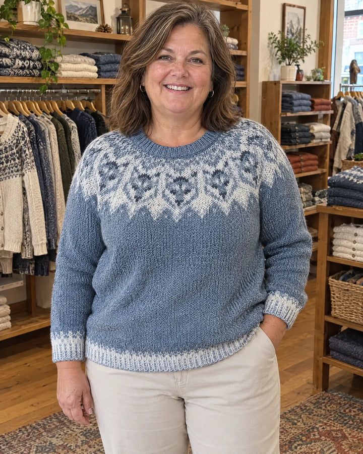 Halden | Nordic Yoke Crewneck Sweater
