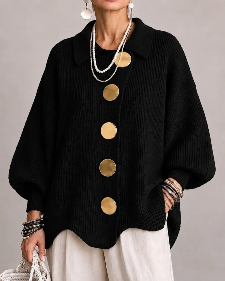 Olivia | Oversized Collared Cardigan