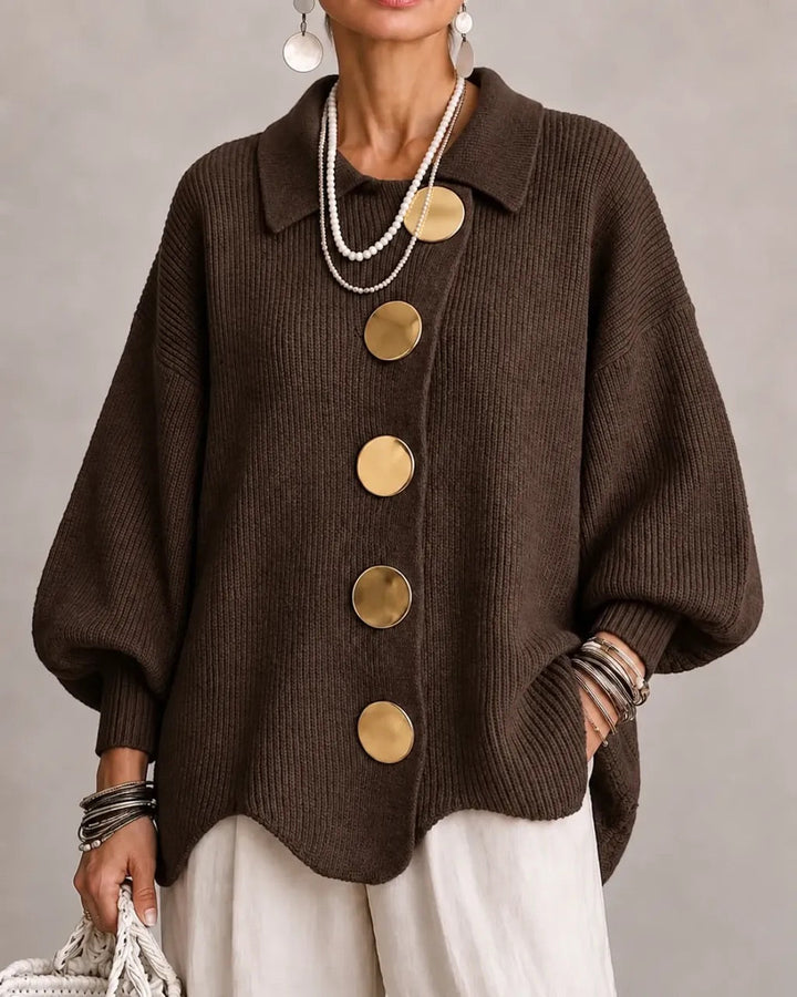 Olivia | Oversized Collared Cardigan