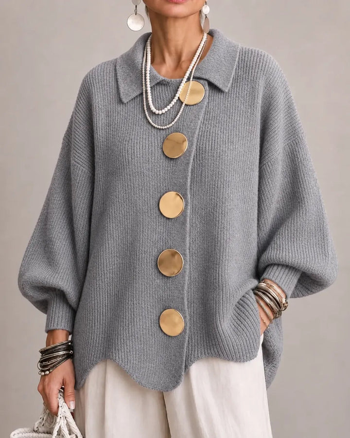 Olivia | Oversized Collared Cardigan