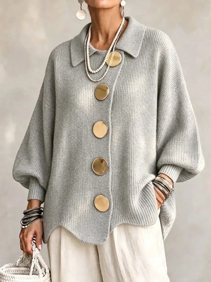 Olivia | Oversized Collared Cardigan
