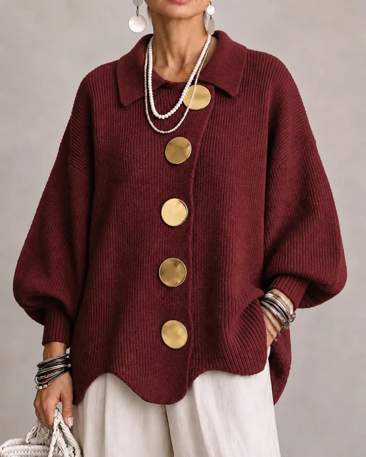 Olivia | Oversized Collared Cardigan