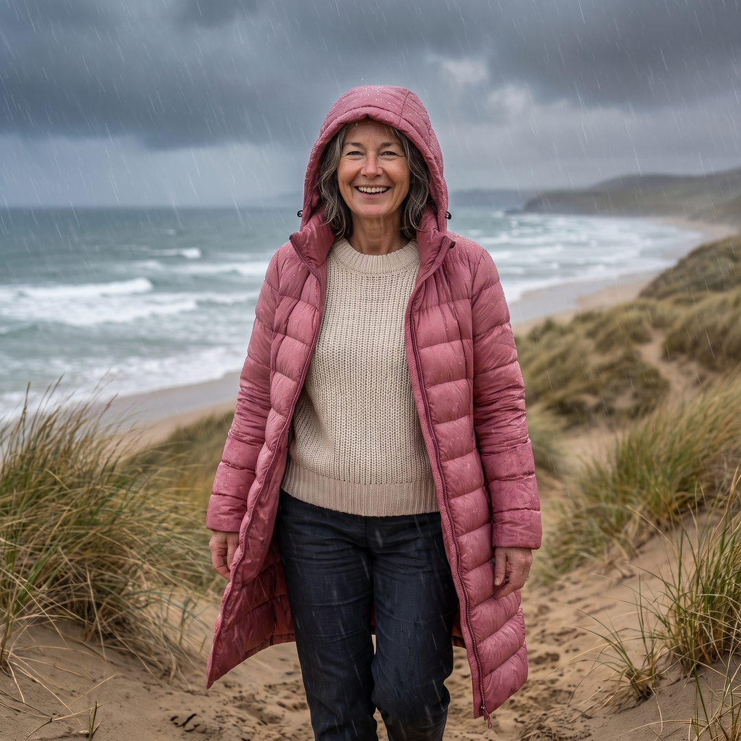 Bryn | Lightweight Hooded Long Puffer Coat