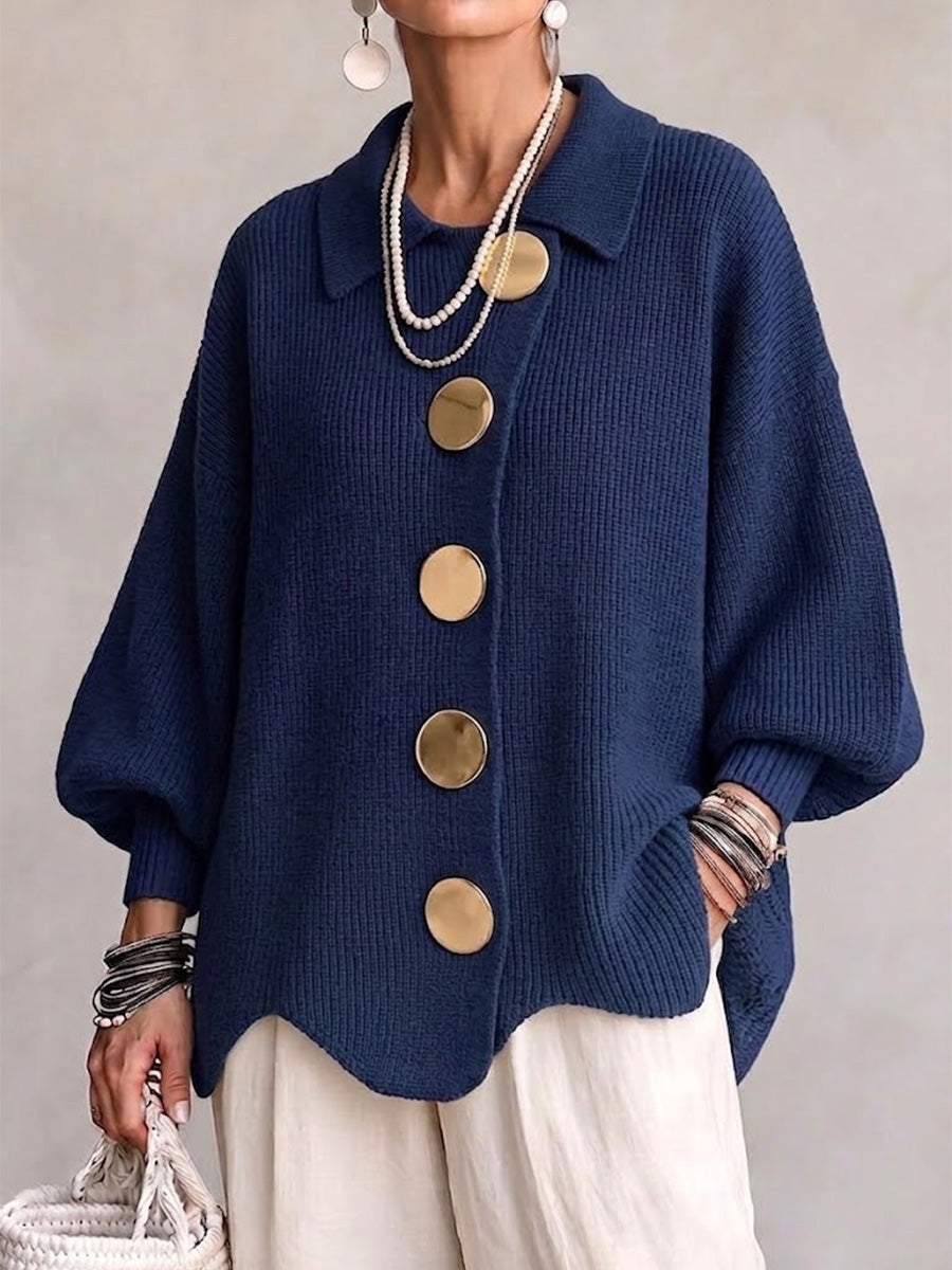 Olivia | Oversized Collared Cardigan