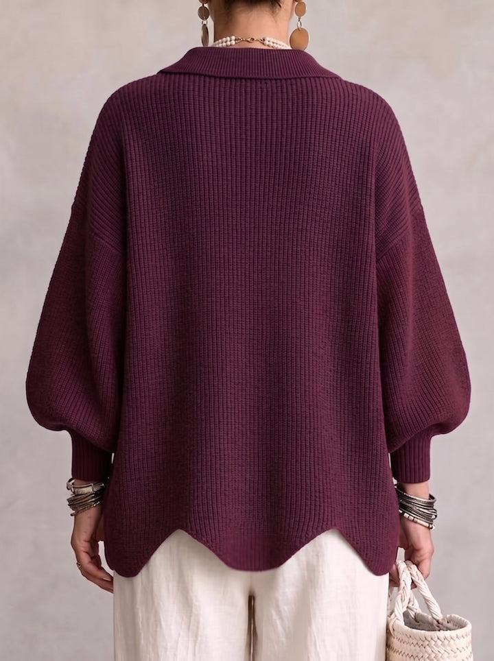 Olivia | Oversized Collared Cardigan