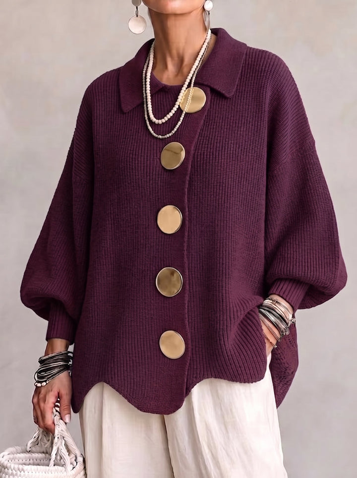 Olivia | Oversized Collared Cardigan