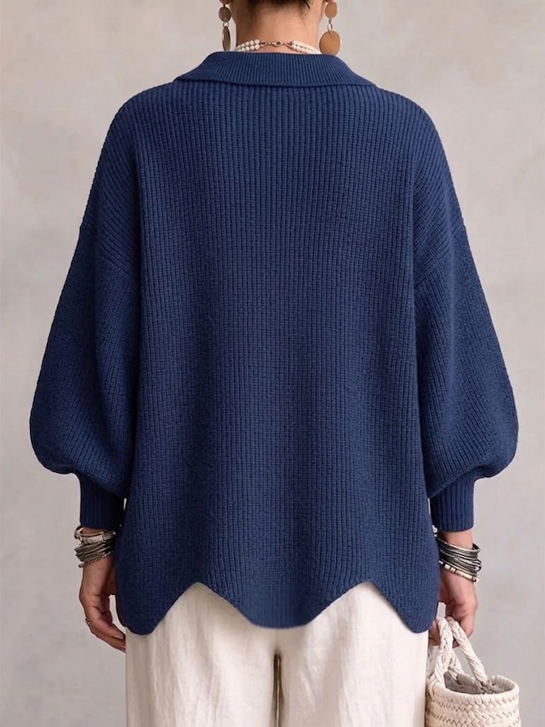 Olivia | Oversized Collared Cardigan