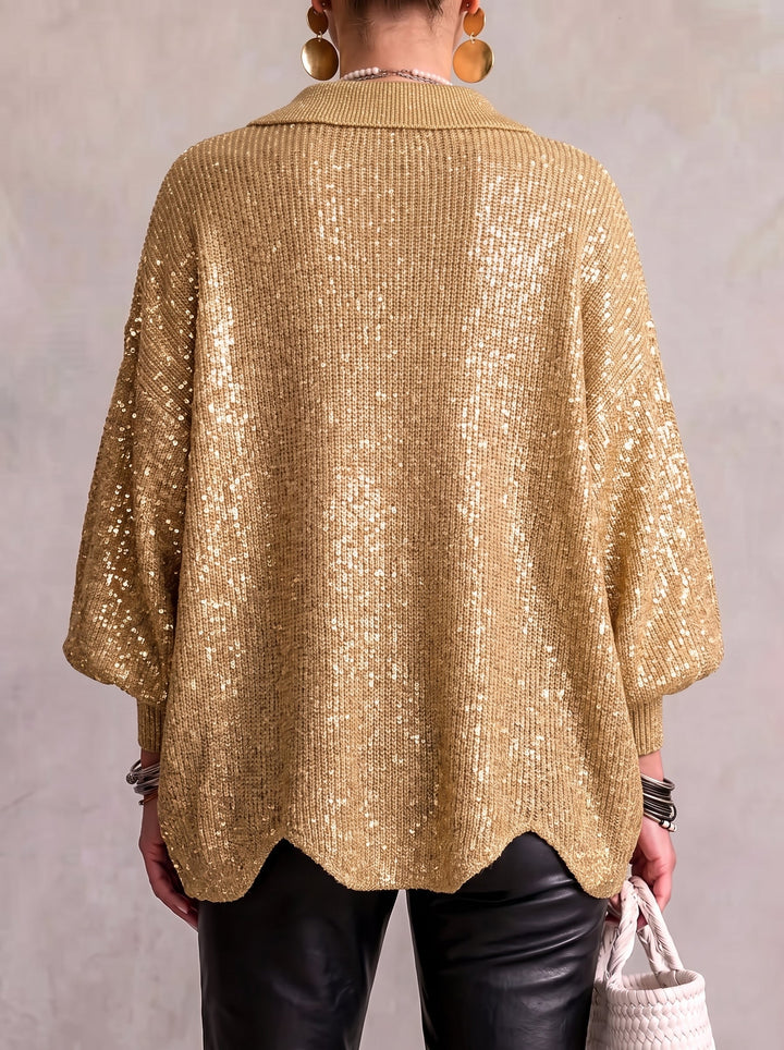 Olivia | Oversized Collared Cardigan