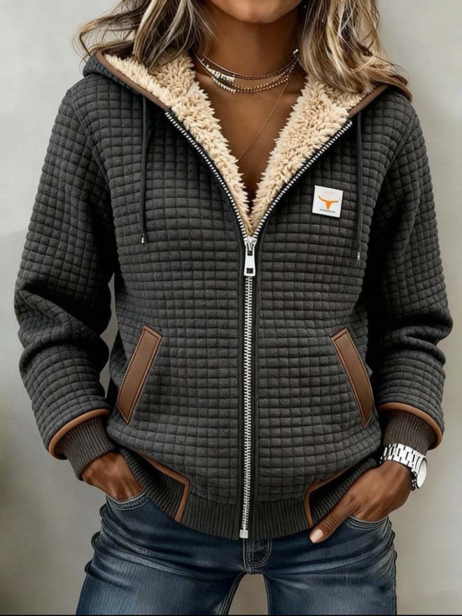 Sloane | Quilted Zip-Up Hooded Jacket