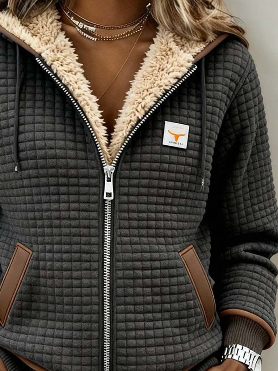 Sloane | Quilted Zip-Up Hooded Jacket