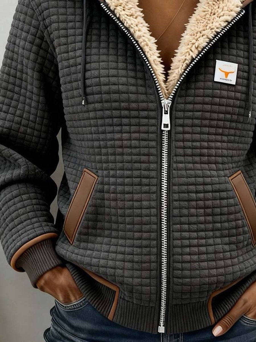 Sloane | Quilted Zip-Up Hooded Jacket